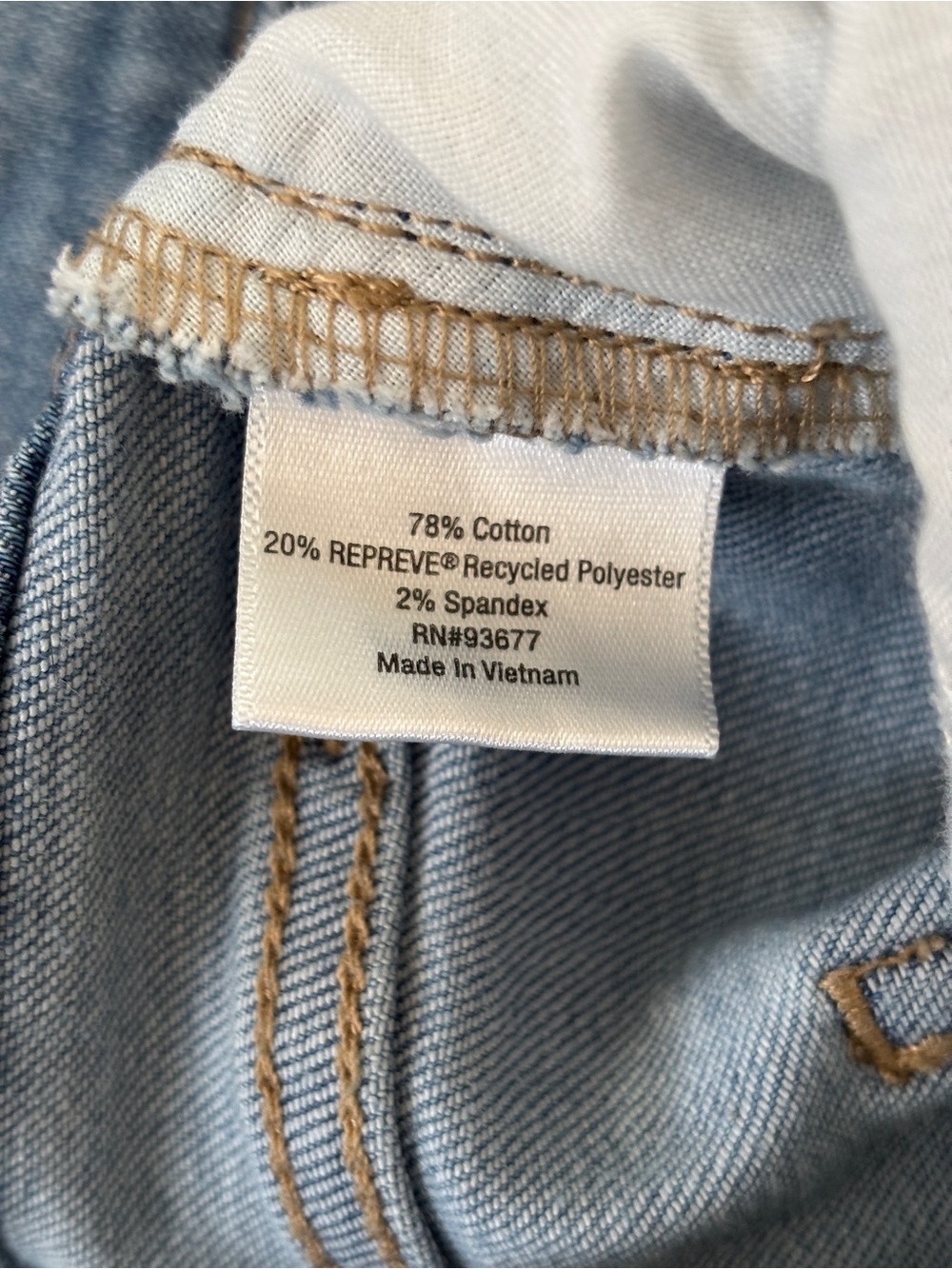 St John’s Bay Women’s Light Wash Jeans - Classic Straight Leg, Short Length - Picture 7 of 7
